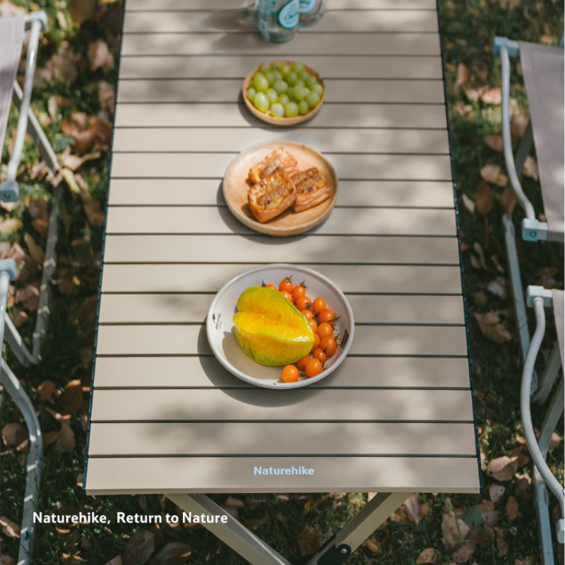 Naturehike rolovací hliníkový stolek Star Jane vel. L - světle krémový